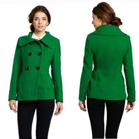 Kut from the Kloth Jackets & Blazers - Kut from Kloth Kelly green funnel neck pea coat